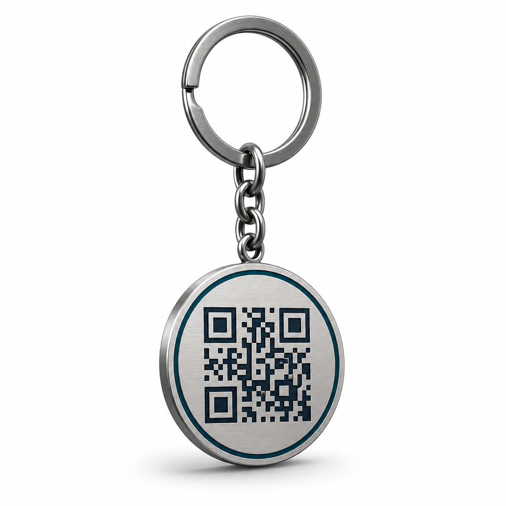 Wapas Karo acrylic QR keychain