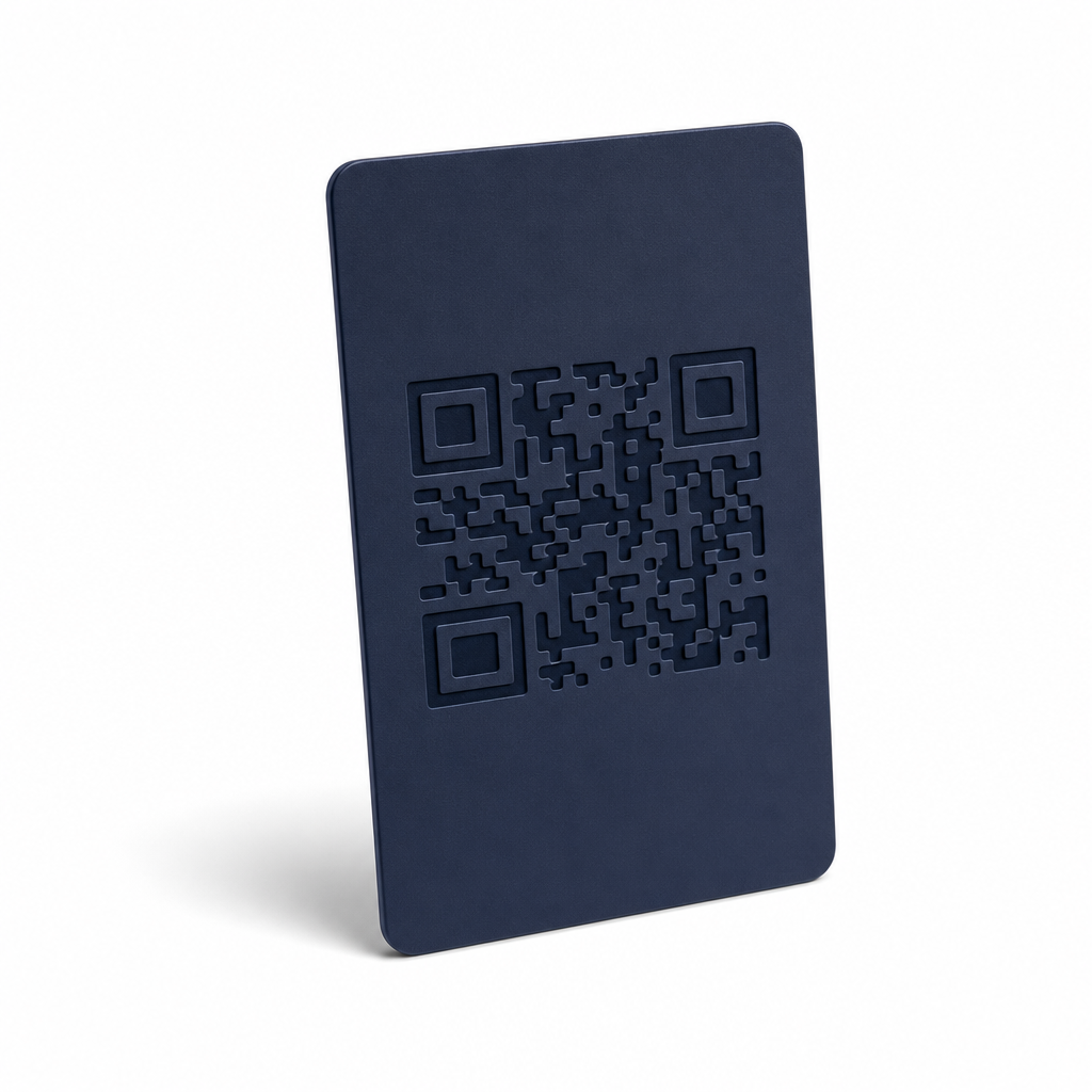 Keychain design with branding & QR